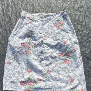 Todd Oldham For Congovid Vintage Floral Skirt  (see Measurements)Cotton